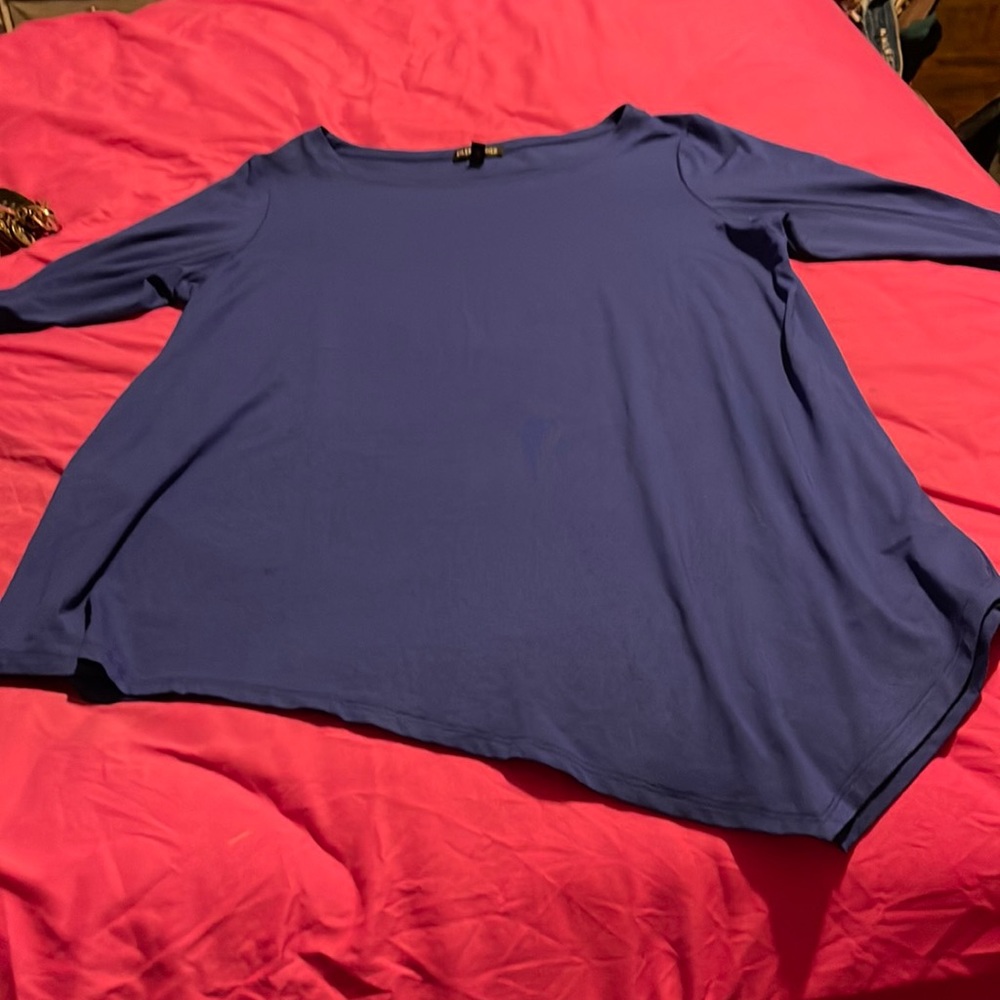 Eileen fisher asymmetrical blouse